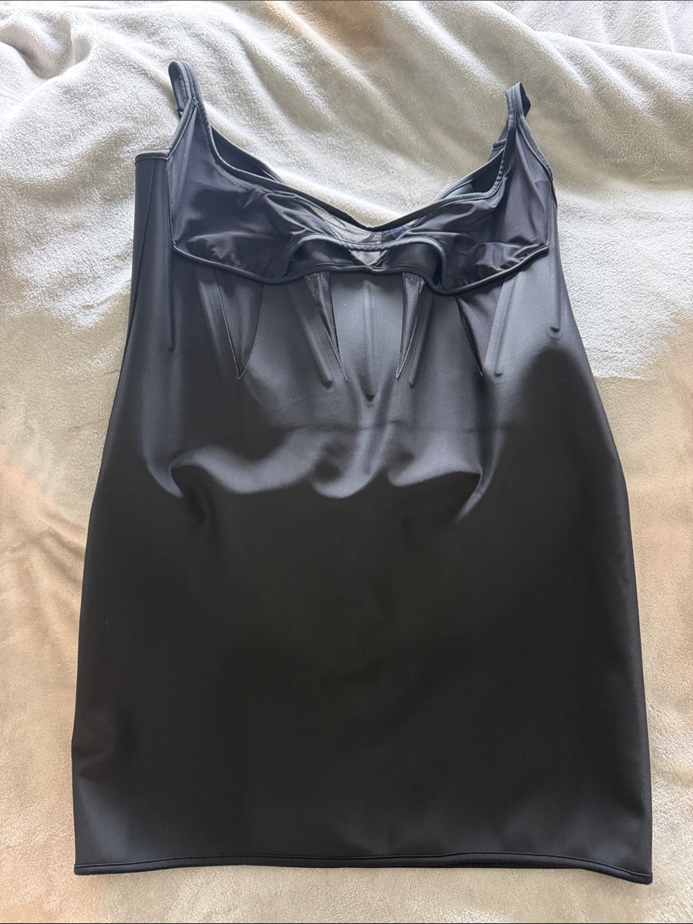 Mugler Black Mini Dress with Structured Bust